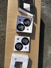 Porsche Macan Panamera Cayenne Alloy Wheel Centre Cap Hub Set of 4 Black, 76mm