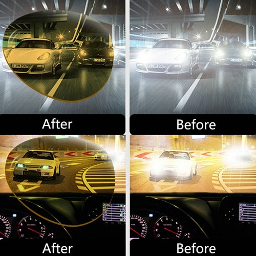 Lunettes de vision HD conduite nocturne anti éblouissement teinté unisexe extérieur lentille jaune - Photo 3/29