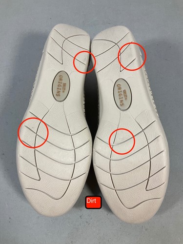 Earth Origins Freya Wide Sand White Leather Womens Size 7W - Picture 12 of 13