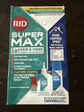 RID Super MAX 5-in-1: Hair & Home Complete Lice Treatment Kit, Kills Super...