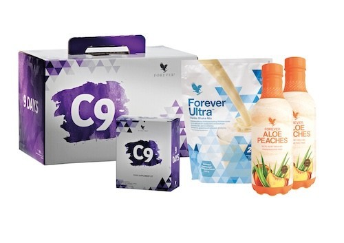 Programme C9 Detox Premium Pêche Vanille à l'Aloe Vera Forever Living Products haute pureté