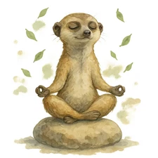 Funny Meerkat Car Sticker 9x9cm - Funny Animal Sticker for Car