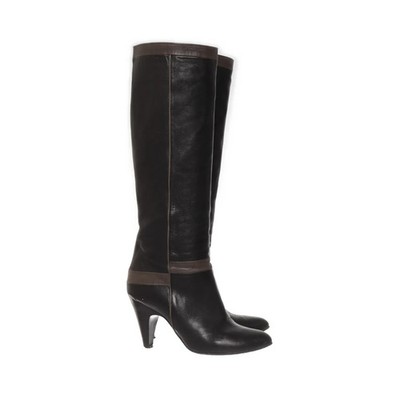 COOP Barneys New York, Stiefel, Größe: 37 1/2, Schwarz, Leder, Damen #Neu