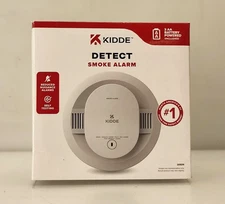 Kidde 5" Smoke Detector Alarm White AA Battery Powered LED Warning Light 20SDR