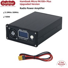 Upgraded HamGeek Micro PA100 Plus 100W HF QRP SW Radio Amplifier 3.5-30MHz sz