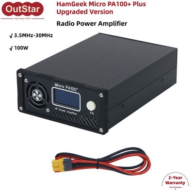 Upgraded HamGeek Micro PA100+ Plus 100W HF QRP SW Radio Amplifier 3.5-30MHz #sz