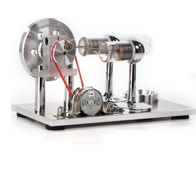 Sunnytech Hot Air Stirling Engine Motor Toy LED Educational Generator 