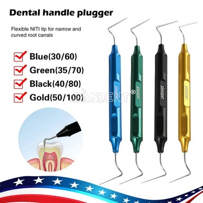 Dental Endo Buchanan Hand Plugger Niti Fill Tips ENDO Hand Plugger Set 4Color