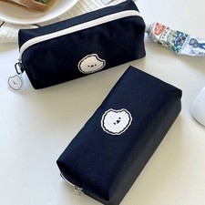 Canvas Student Supplies Storage Pouch Pencil Bag Stationery Bag Cosmetic Bag