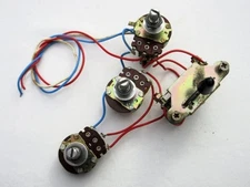 FERNANDES 5-point switch & electrical parts 1V2T volume pot PUSH/PULL 1980 made