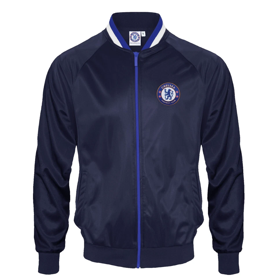 Chelsea Mens Jacket Track Top Retro OFFICIAL Football Gift - Image 2 of 3