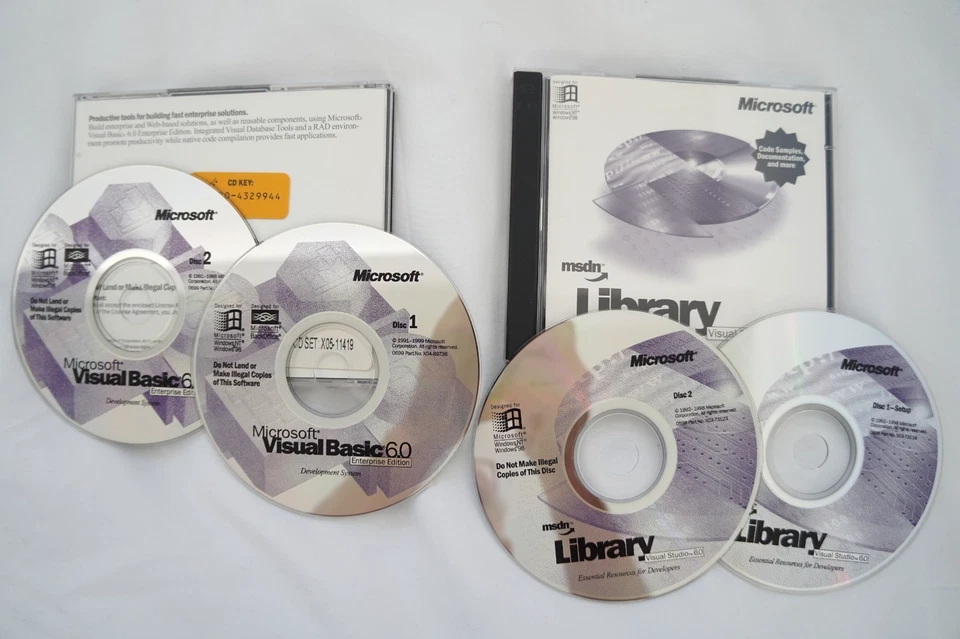 Microsoft Visual Basic Enterprise 6.0 6 BOX 4 Windows XP NT 7 10 11 Full Version - Image 3 of 4