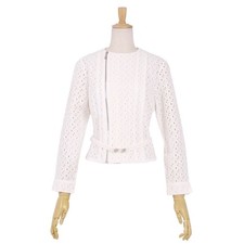DDP CHRISTIAN DIOR Galliano Period Jacket Collarless All Lace Cotton Size 40