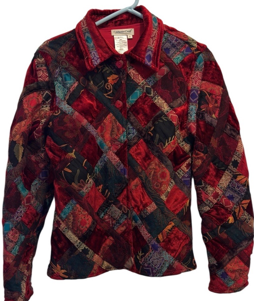 Women’s Coldwater Creek Patchwork JACKET Blazer B… - image 3