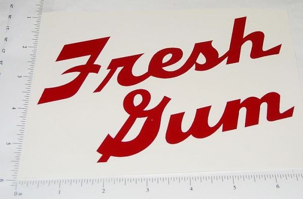 Stoner Fresh Gum Vending Machine Sticker V-59