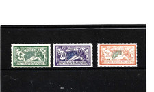 Série  timbres France neufs " Merson" n°   143/145 ( n° 145 signé  )