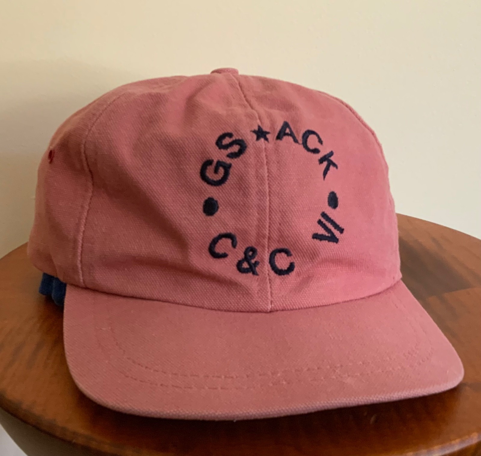 Vintg GS ACK Murray's Toggery Shop Nantucket Reds Ball Cap Faded Red C&C VI