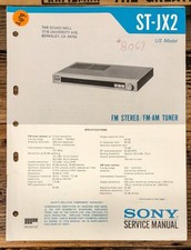 Sony ST-JX2 Tuner Service Manual Original 