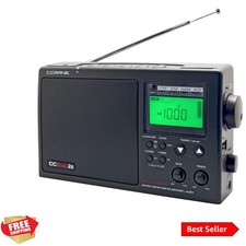 C. Crane CCRadio-2E Enhanced Portable AM FM Weather and 2-Meter Ham Band Blac...