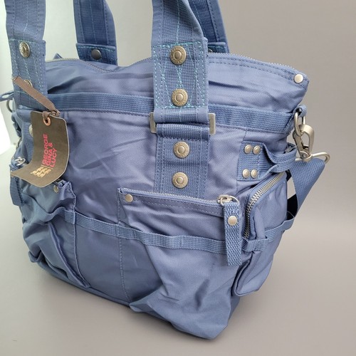 Nuova borsa George Gina & Lucy 6ix vintage borsa GGL borsa Y2k rara blu - Foto 4 di 15