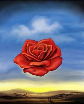 Meditative Rose, 1958 by Salvador Dali wall Art Home Decor