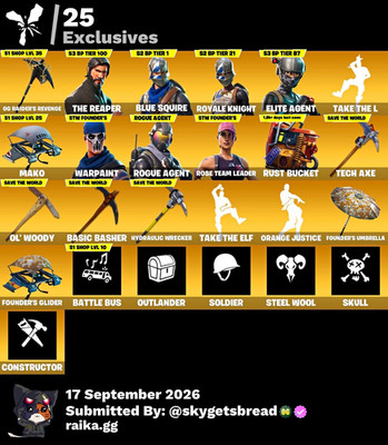  FN OG Acc | OG Raiders Revenge, s2/s3 bp | Only Paypal 