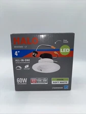 Halo 4" All-In-One White LED Recessed Dimmable Light-# LT460WH6930R New Open Box