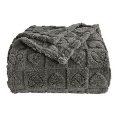 Heart Checkered Throw Blankets, for Love Mother Friends Pets,280 GSM Super So...