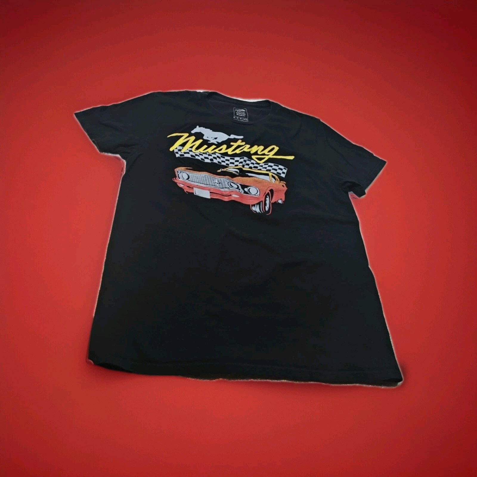 PONY Camicia Ford Mustang Uomo Media Auto Muscolare Auto Ford Prodotto Ufficiale con Licenza