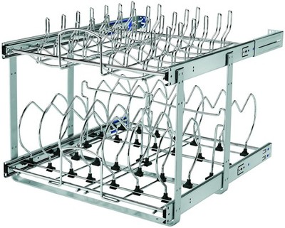 Rev-A-Shelf 5CW2-2122SC Classic 20-3/4''W Two Tier Double Shelf - Chrome