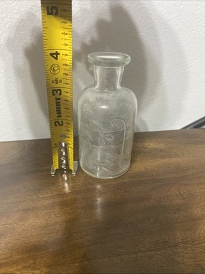 Vintage Lysol Bottle - Clear - Empty Glass Bottle