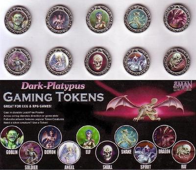 Dark Platypus-Gaming Token-Trading-Münze-CCG&RPG-Roleplaying Game-Z-MAN-Neu