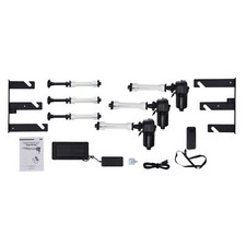 Motorized Electric 3-Roller Cloth Background Support System Wall Mount Remote