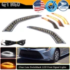 For 2020-2025 Toyota Corolla LE Front Bumper LED Daytime Running DRL Fog Lights