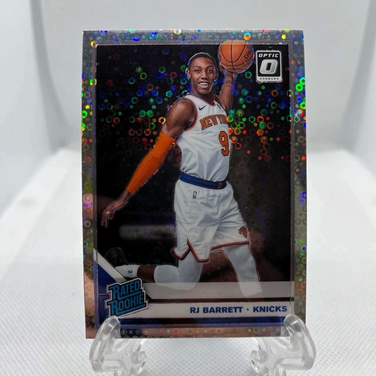 2019-20 Panini Donruss Optic Rated Rookie RJ Barrett Fast Break Disco Holo #178