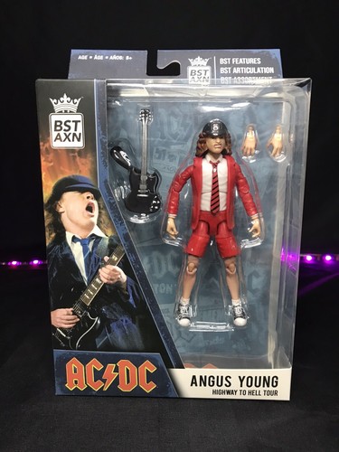 The Loyal Subjects BST AXN Angus Young AC/DC RARE Red Suit Black Guitar ...