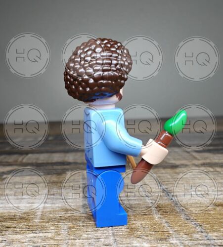 **NEW** 100% LEGO Bob Ross Artist Painter Minifigure - Picture 4 of 4