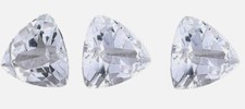 Lab-Grown Loose CVD Diamond 3 pcs Trillion Cut IF Clarity 5 mm Lot Certified