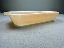 Anchor Hocking Fire King Peach Lustre 1.5 QT Rect. Casserole Baking Dish 432