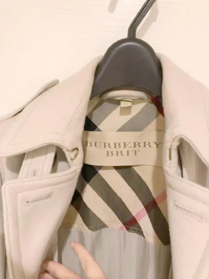 Near Mint Burberry Light Beige Trench coat Genuine product US2 UK4