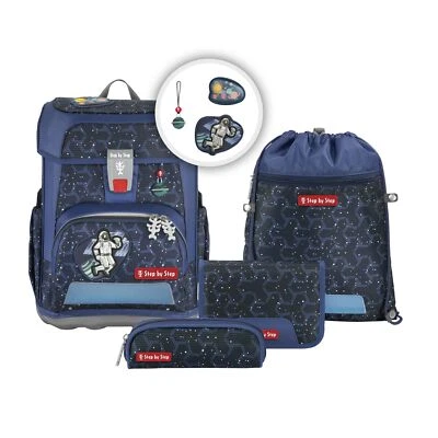 Step by Step CLOUD Schulranzen-Set Schultasche Star Astronaut Cosmo, 5-teilig