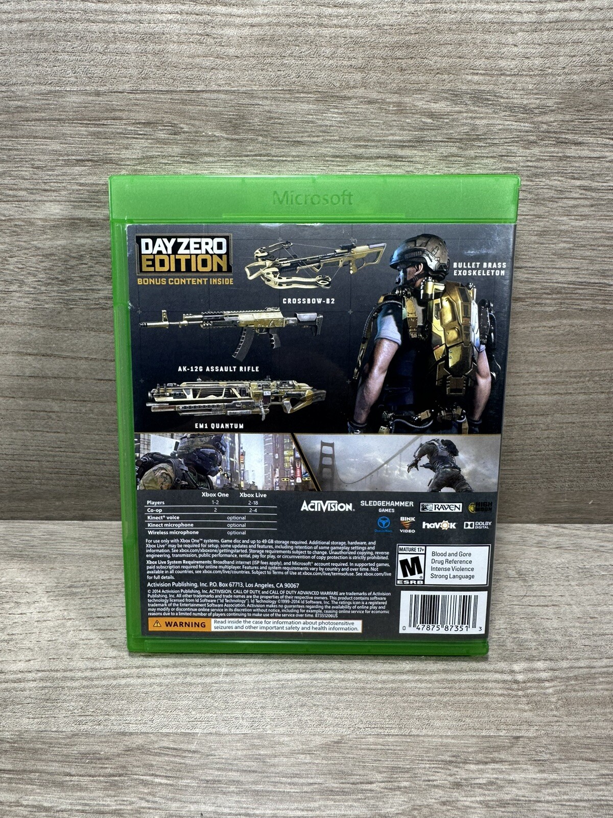 Call Of Duty Advanced warfare Edição DAY ZERO Xbox one mídia física