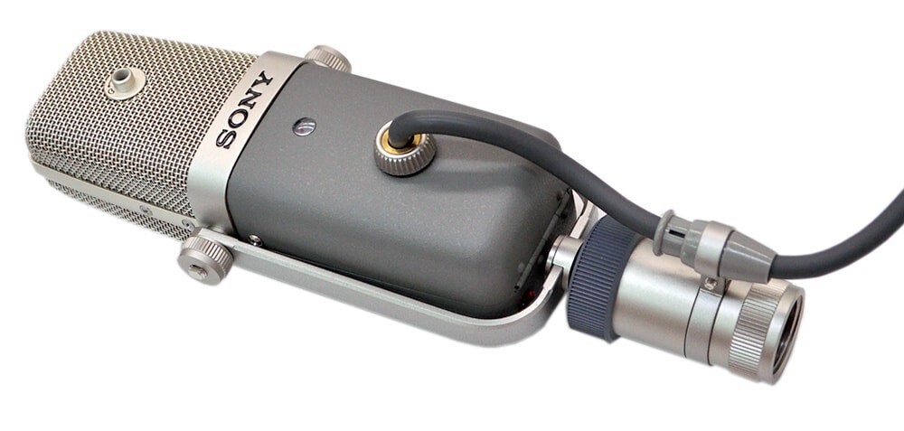 SONY C38B 本体のみ(スタンド変換付き)c-38b SONY C-38B Multi-Pattern Condenser Microphone Vintage JP C38B good