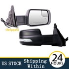 Left+Right Towing Mirror For 2019-24 Ram 1500 Heated W/ Signal Light Manual Fold