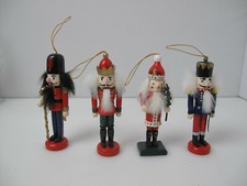 Set of 4 Signature Gifts of Christmas wood Ornaments  84515