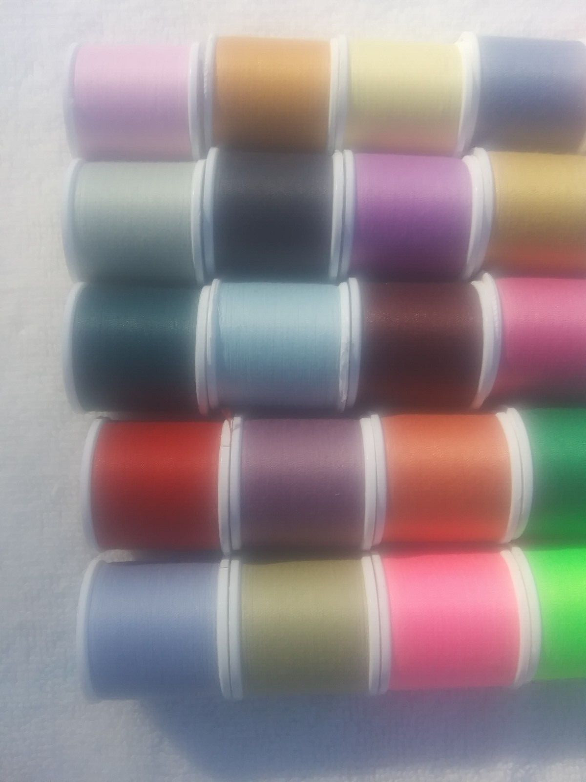 40 Coats & Clark All Purpose Thread Lot~135 Yd ea~Polyester~Various Colors~Neons