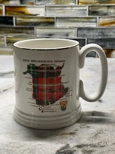 New Brunswick Tartan Lord Nelson Pottery Coffee Mug Made In England 1959