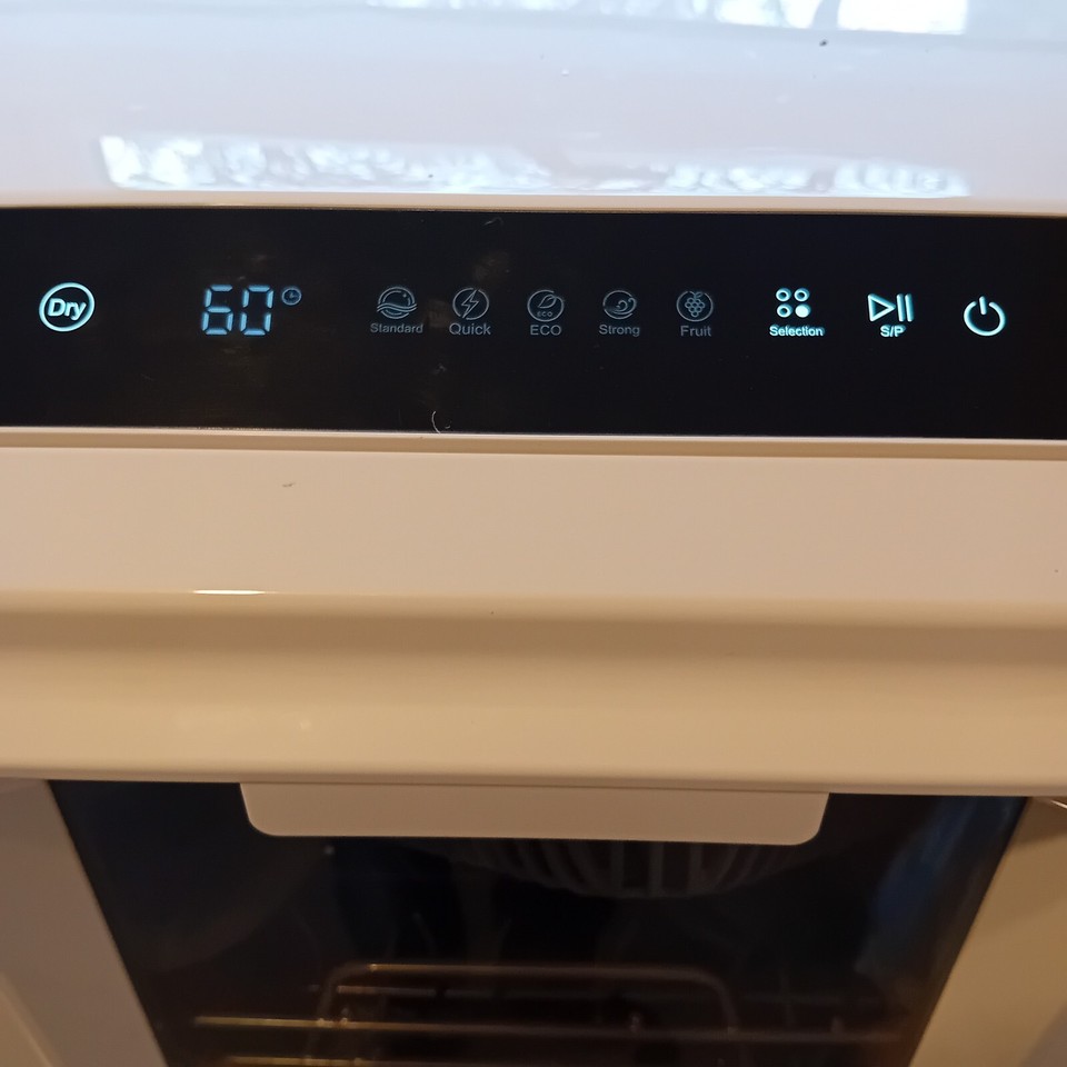 Table Top Mini Dishwasher, Countertop Portable Dishwasher with 5