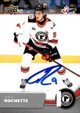 Theo Rochette - Signed 2021-22 Upper Deck CHL Card #24