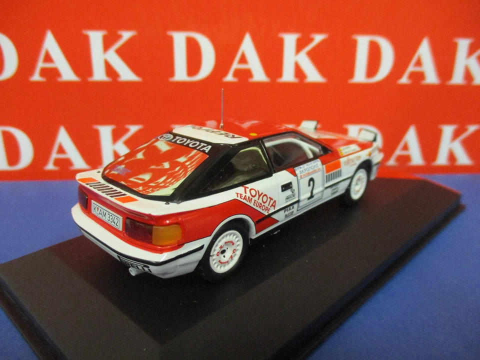 Die cast 1/43 Modellino Auto Carlos Sainz Toyota Celica GT4 Rally Acropolis 1990 - Immagine 3 di 4